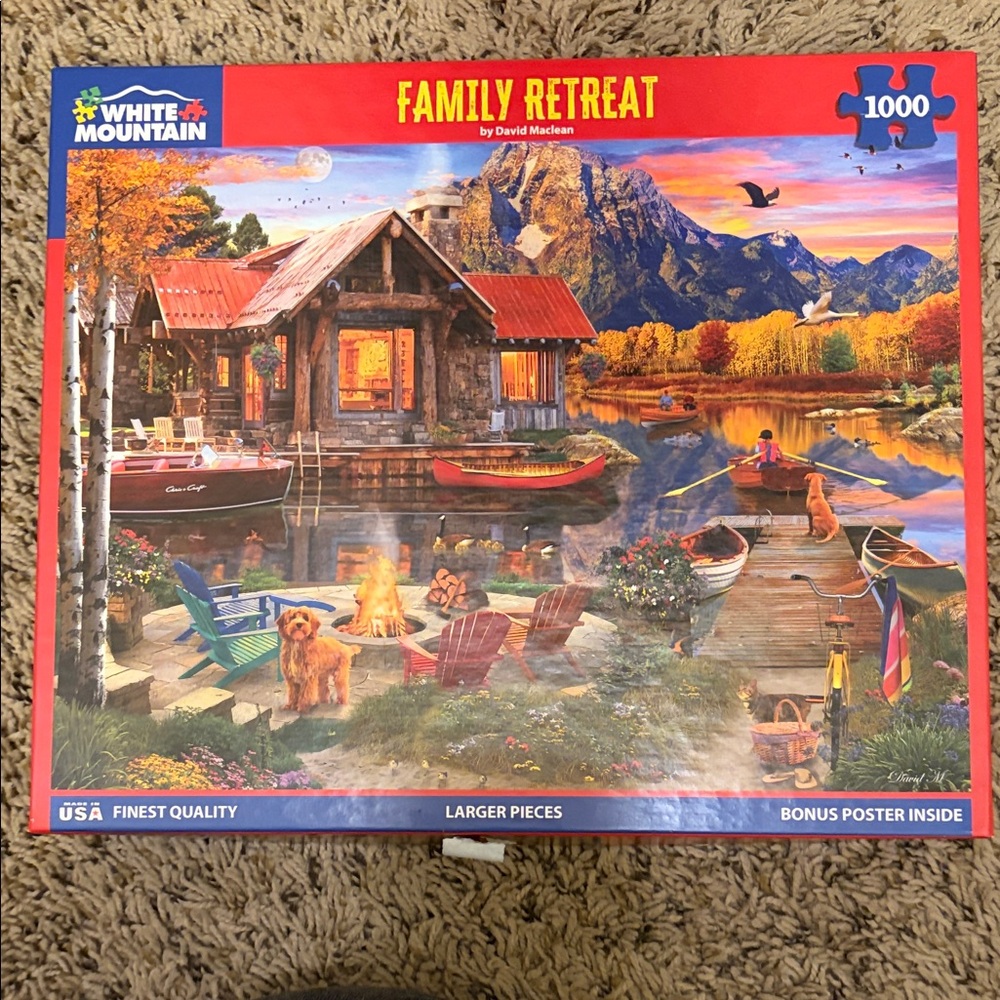 White Mountain Family Retreat 1000 piece puzzle
